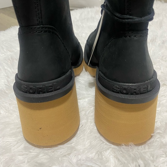 Sorel Women's Hi Line Heel Lace Boot Black Waterproof Size 8 NEW - Picture 6 of 11